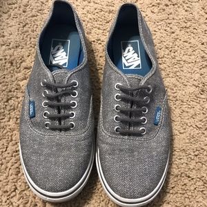 VANS GREY WOMENS 7.5 MENS 6
